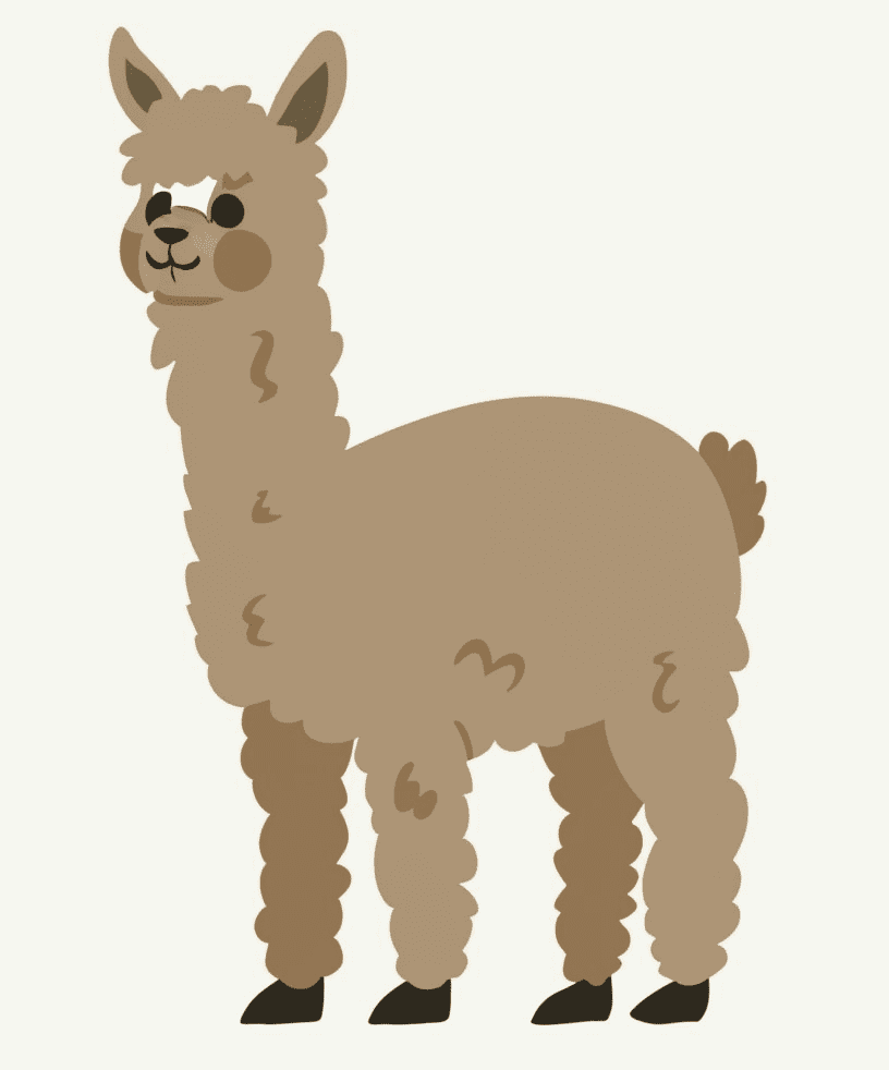 Clipart of Alpaca