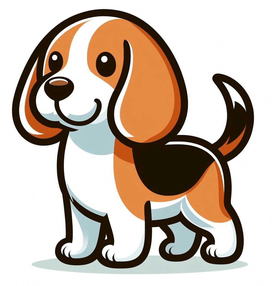 Cute Beagle Dog Clipart