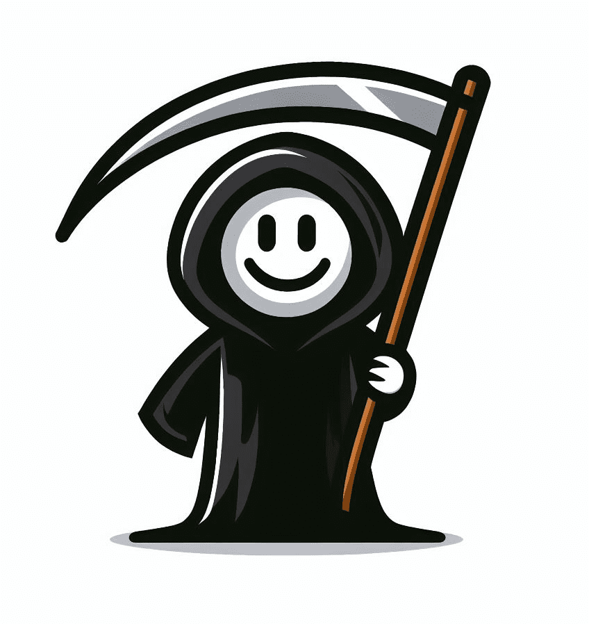 Cute Grim Reaper Clip Art