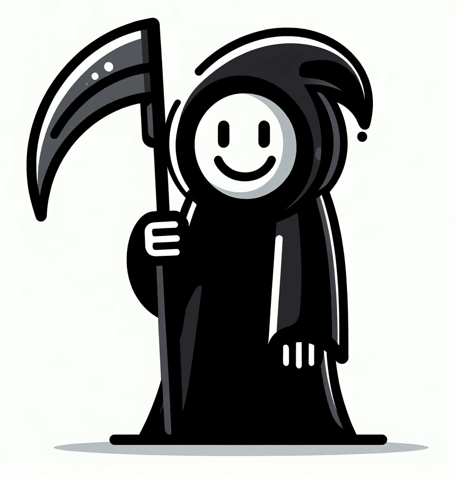 Cute Grim Reaper Clipart