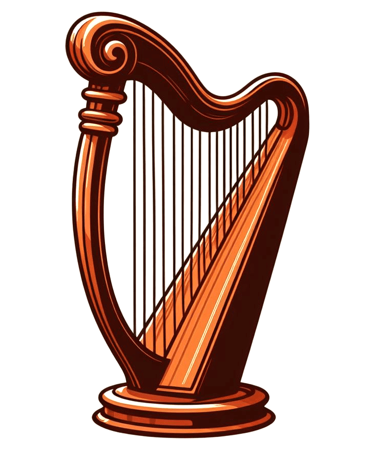 Harp Clip Art Image
