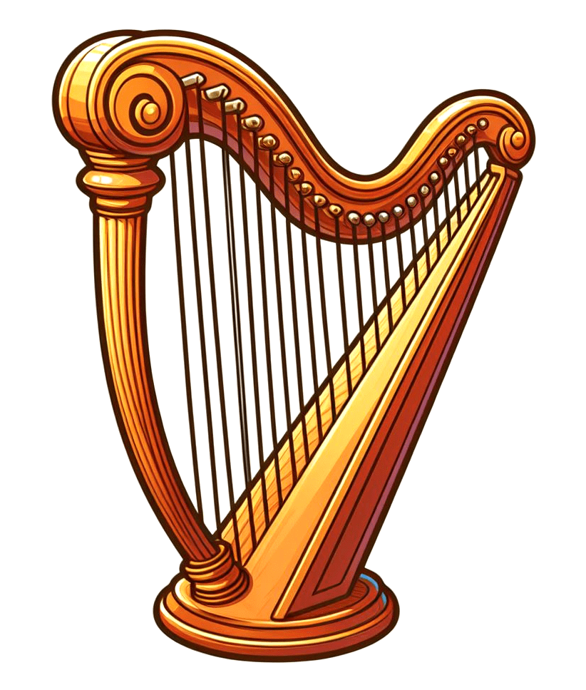 Nice Harp Clipart