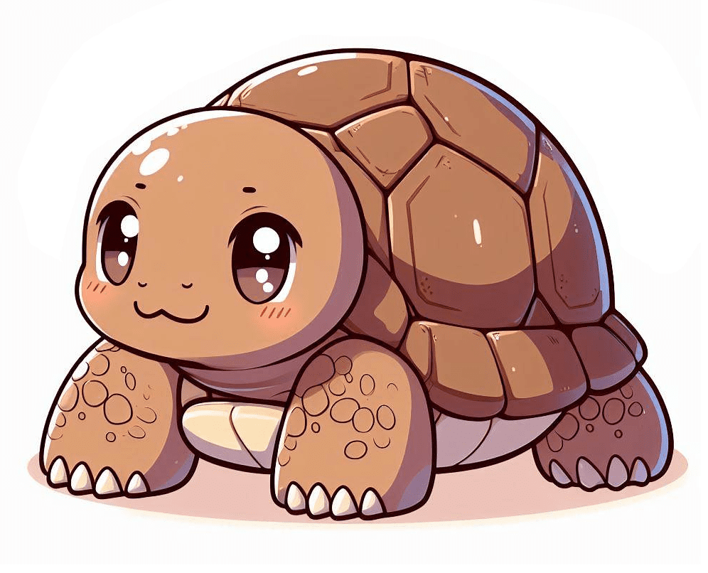 Adorable Tortoise Clipart