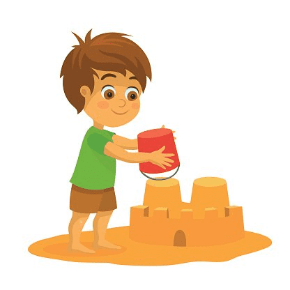 Build a Sand Castle Clipart