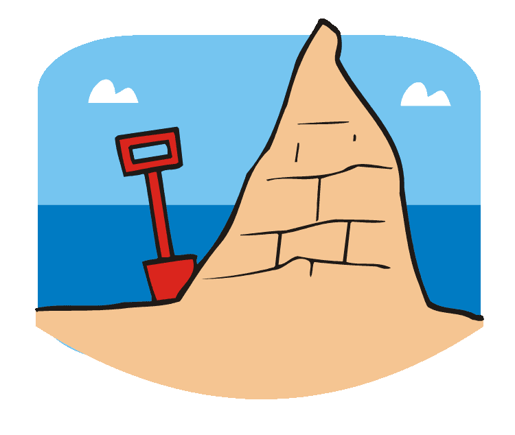 Build a Sandcastle Clipart