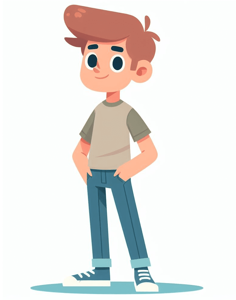 Cartoon Teenager Boy Clipart