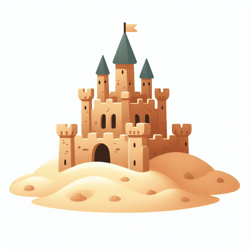 Clipart of Sandcastle