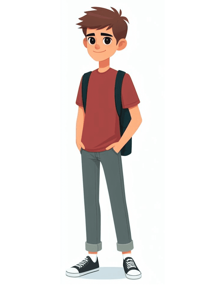 Cool Teenager Boy Clipart