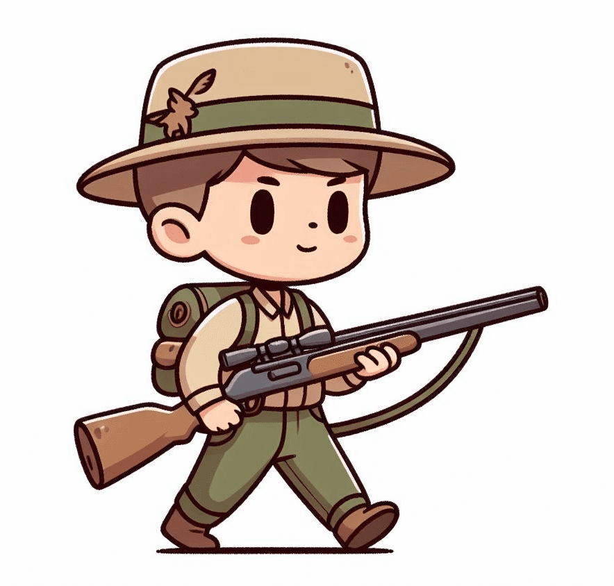 Cute Hunter Clipart