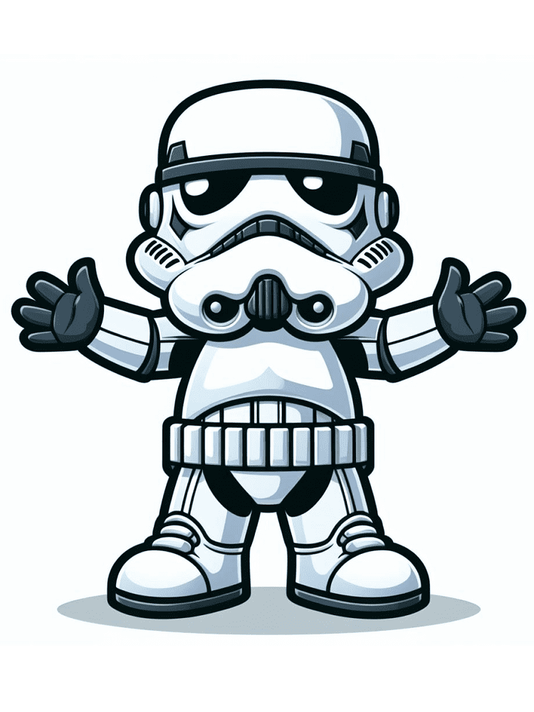 Cute Stormtrooper Clipart