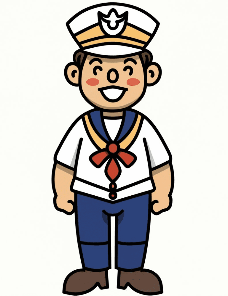 Happy Sailor Png Clipart