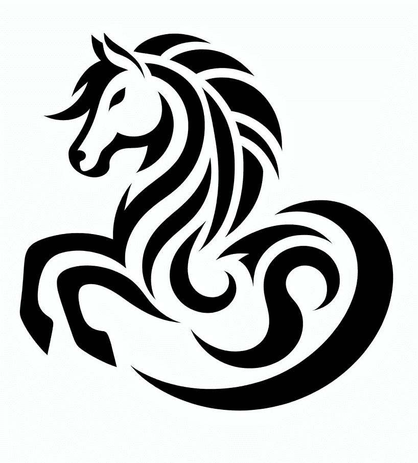 Horse Tattoo Clipart Png