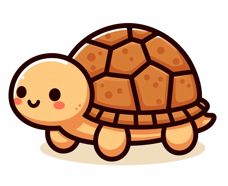 Kawaii Tortoise Clipart