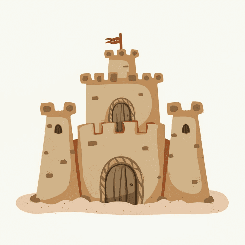 Sand Castle Clipart Image
