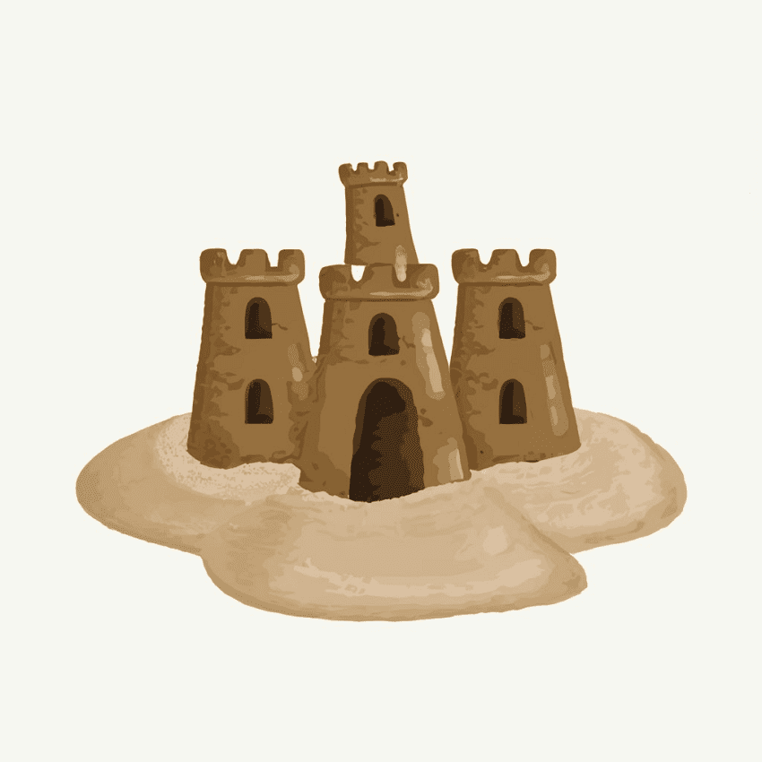 Sand Castle Clipart for Free