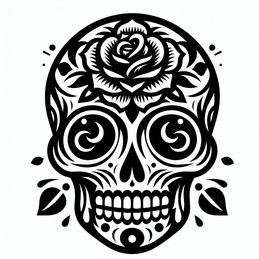 Skull Tattoo Clip Art