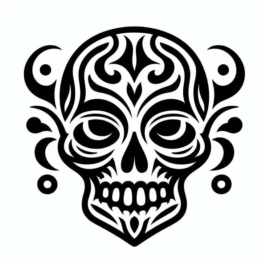 Skull Tattoo Clipart Png