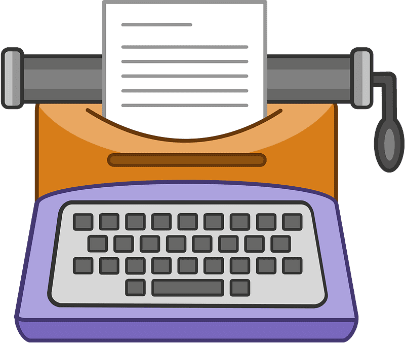 Typewriter Clipart Transparent Background