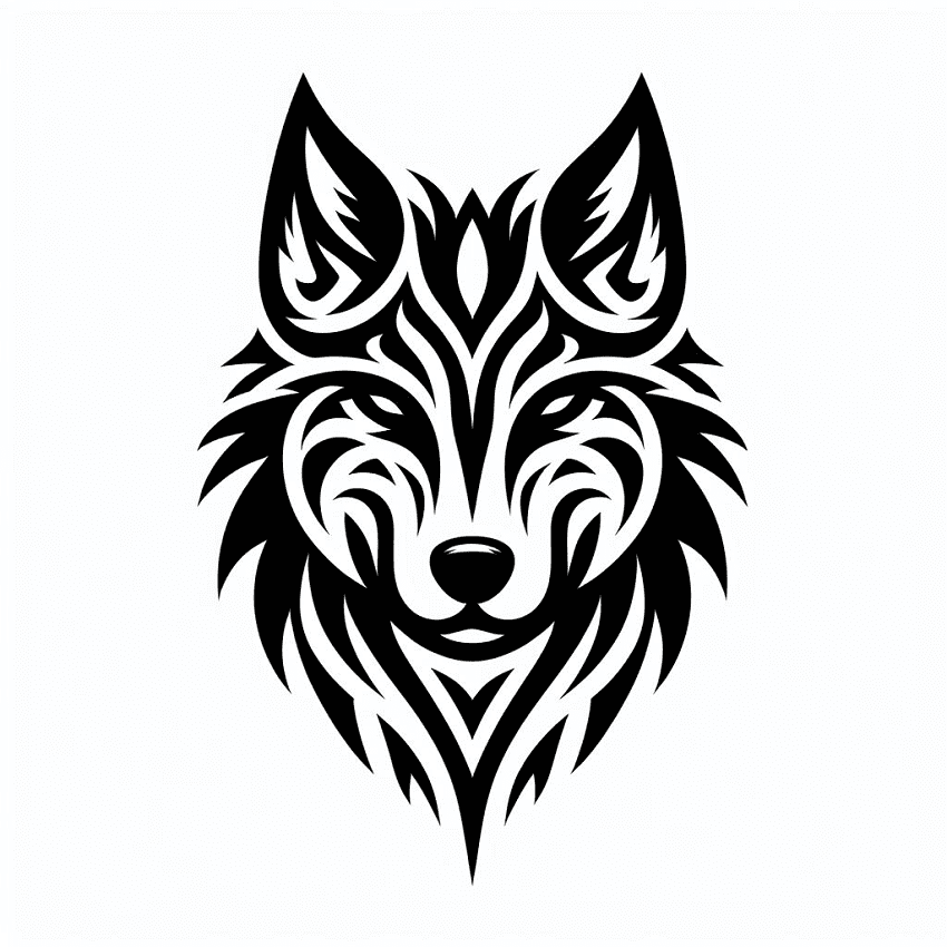 Wolf Tattoo Clipart Png