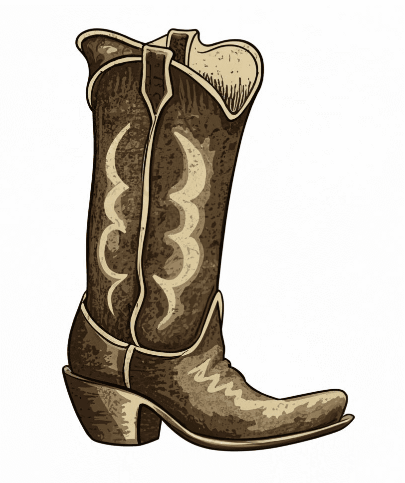A Cowboy Boot Clipart