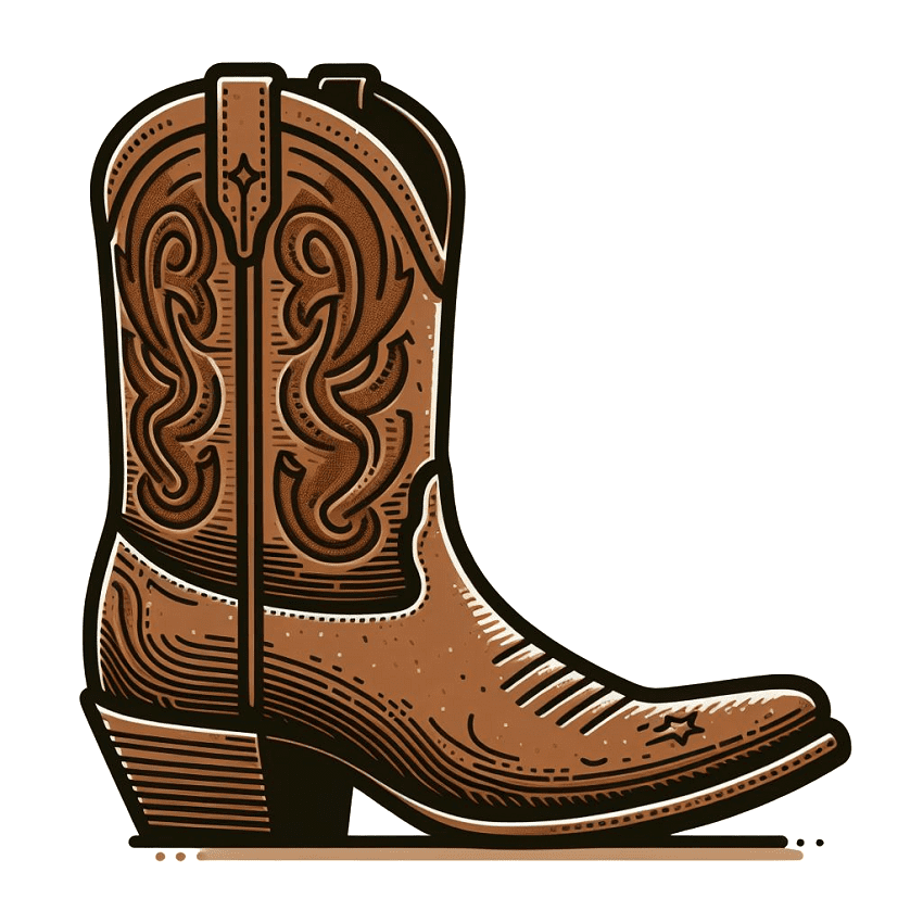 Cowboy Boot Clipart Images