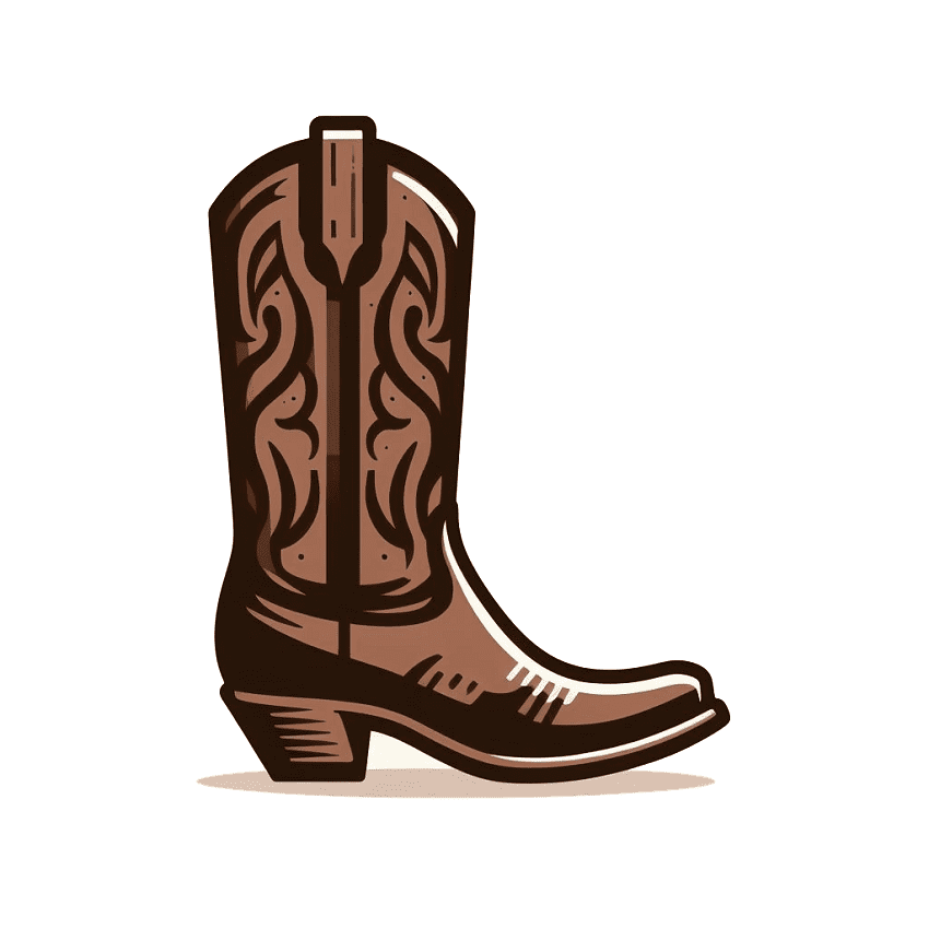 Cowboy Boot Clipart Png Free