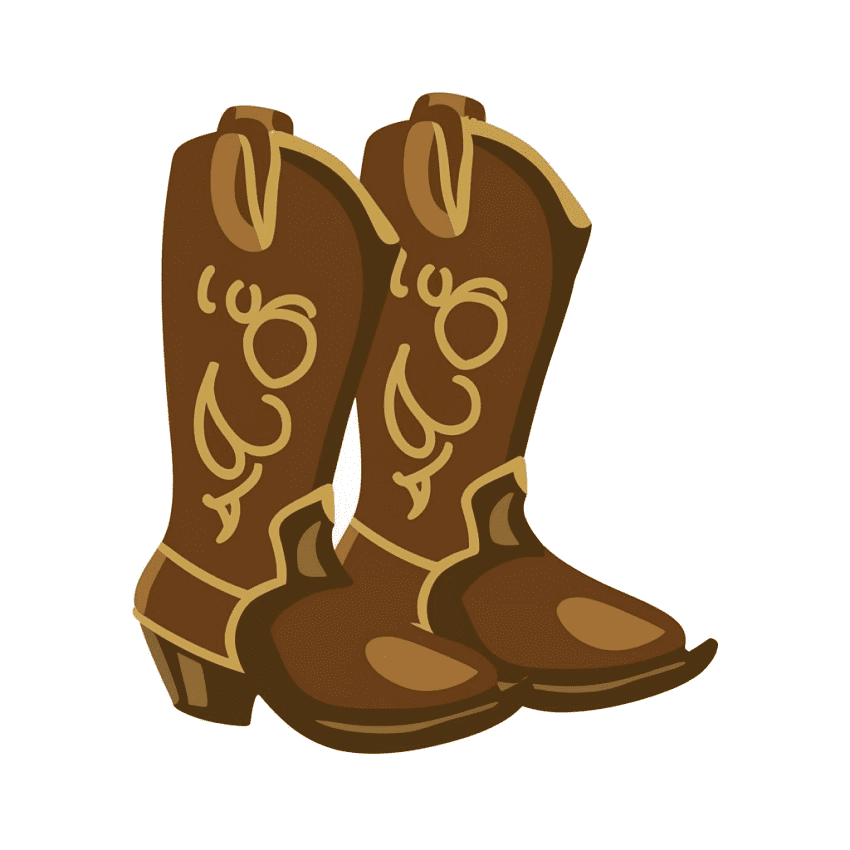 Cowboy Boots Clipart Png Free