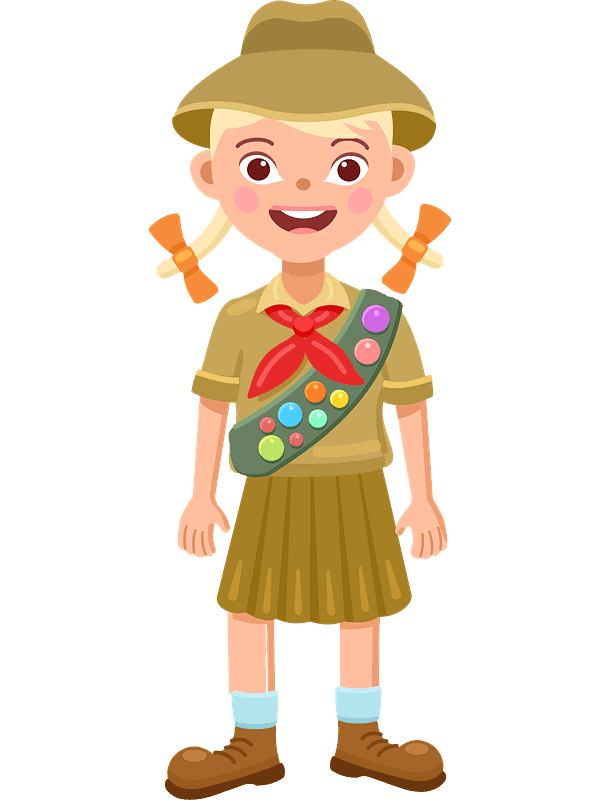Cute Girl Scout Clipart Transparent