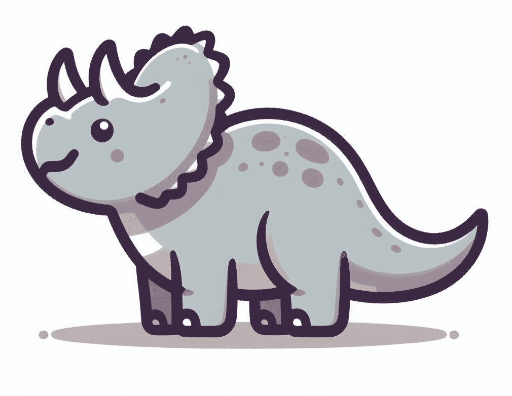 Cute Triceratops Clipart