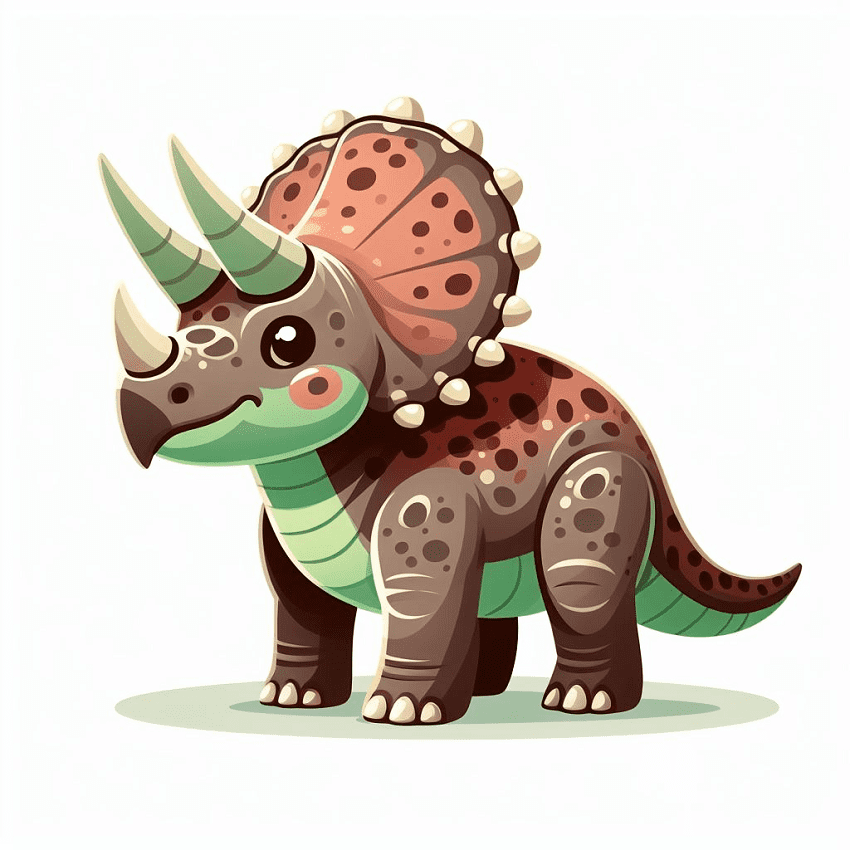 Free Triceratops Clipart