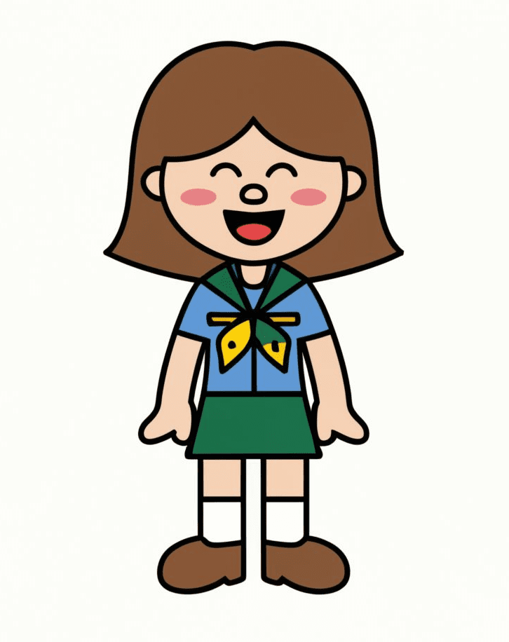Happy Girl Scout Clipart
