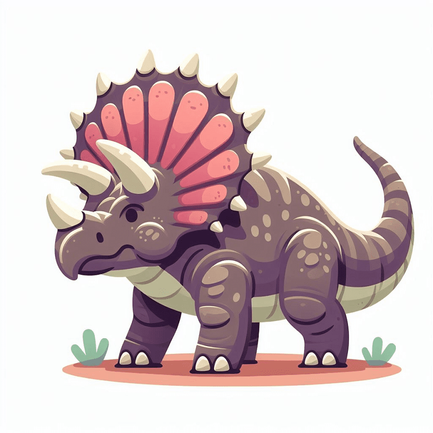 Triceratops Clipart Free Image