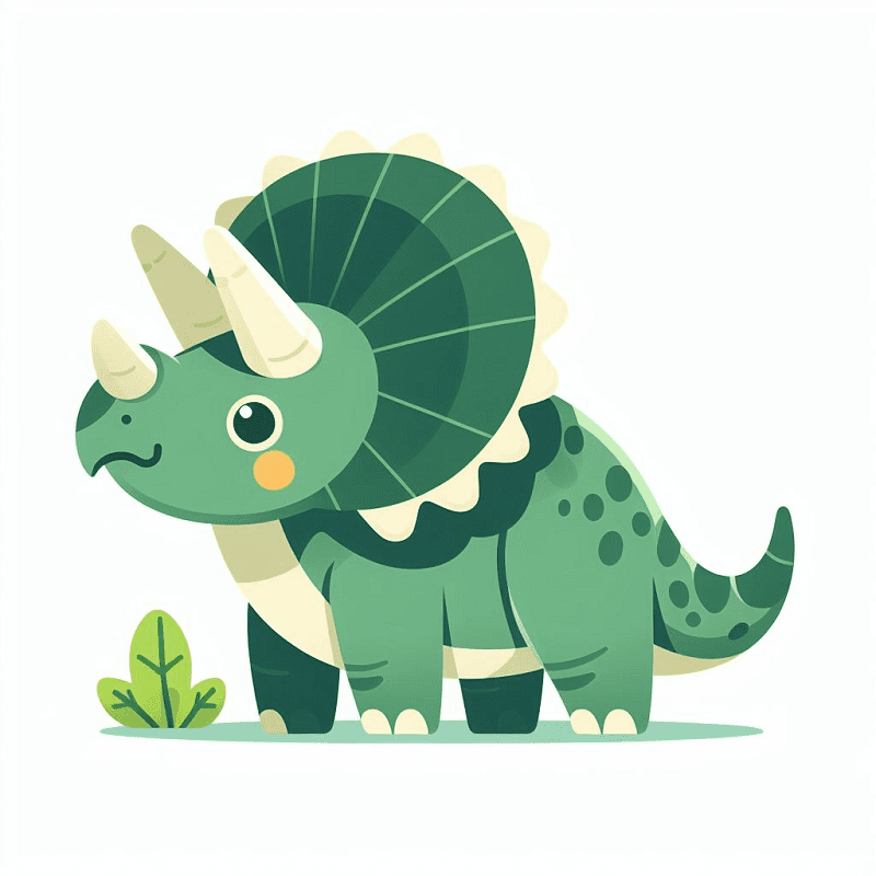 Triceratops Dinosaur Clipart Image