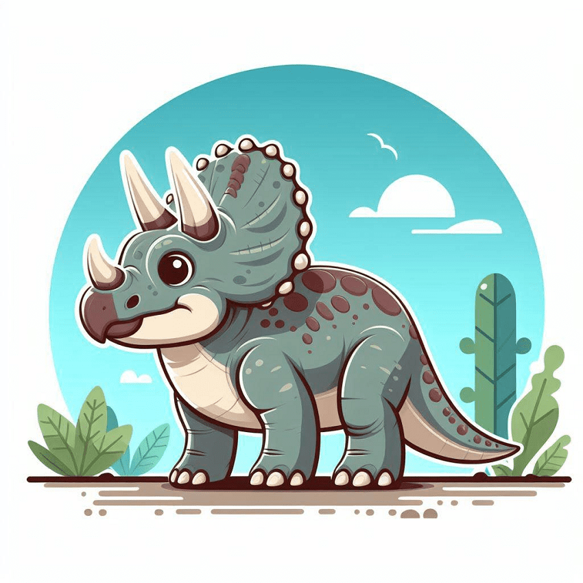 Triceratops Dinosaur Clipart Png