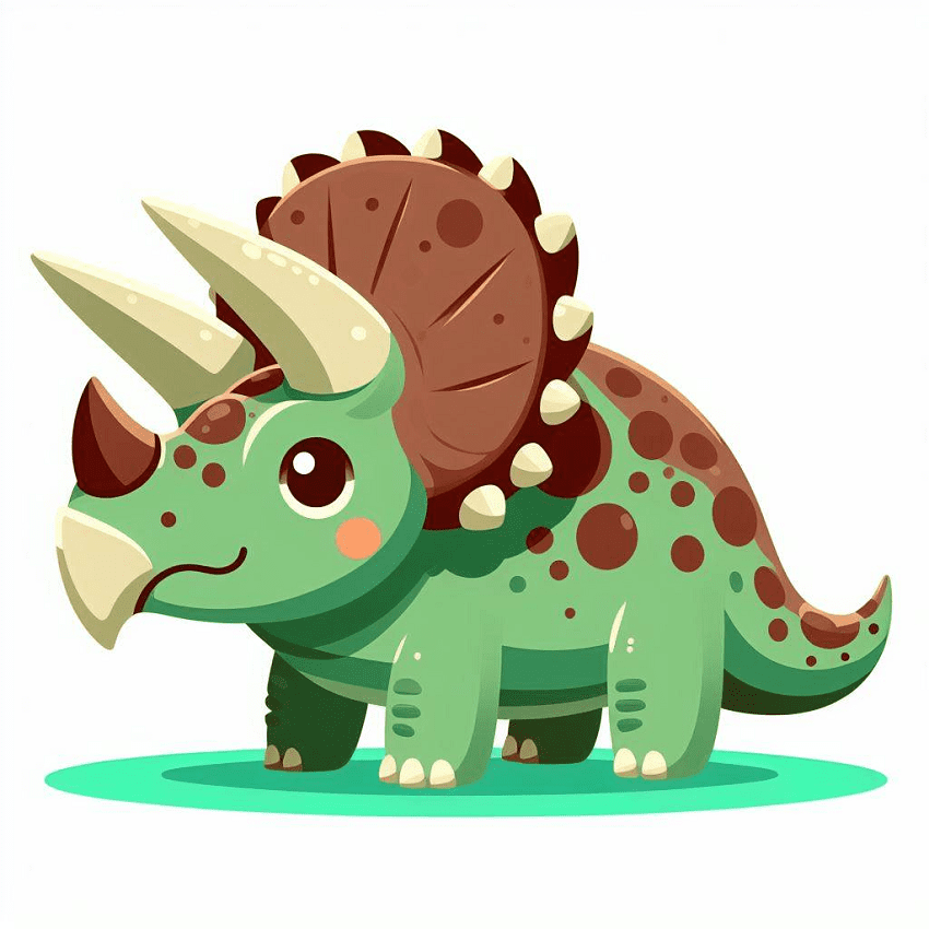 Triceratops Dinosaur Clipart