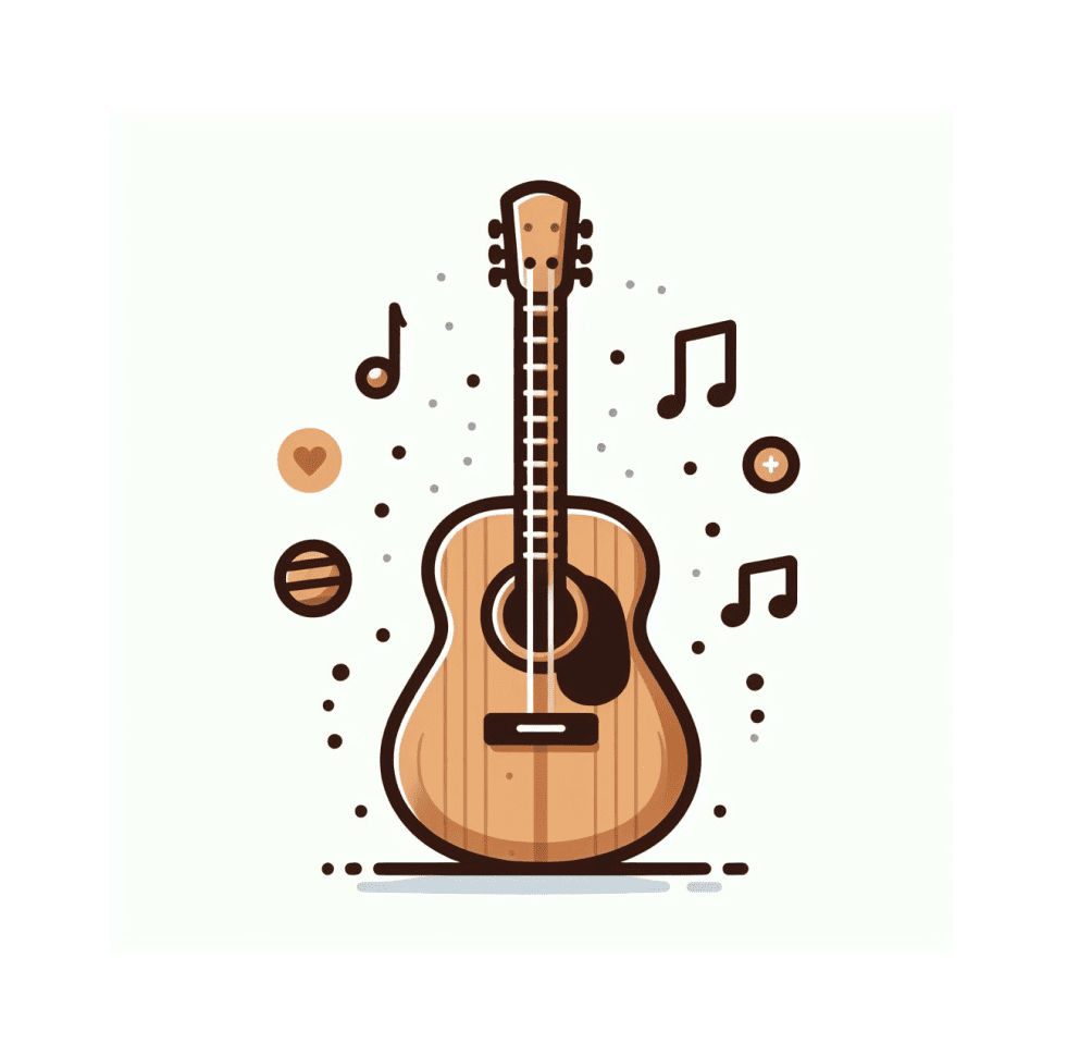 Acoustic Guitar Clipart Image