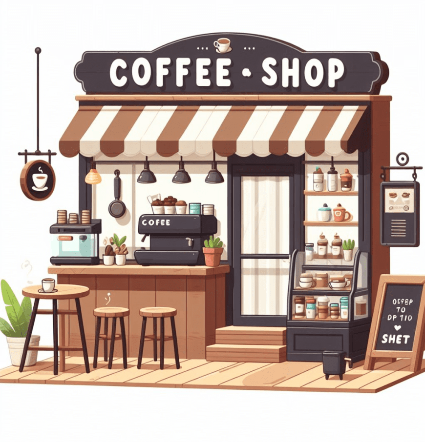 Brown Coffee Shop Clipart Png
