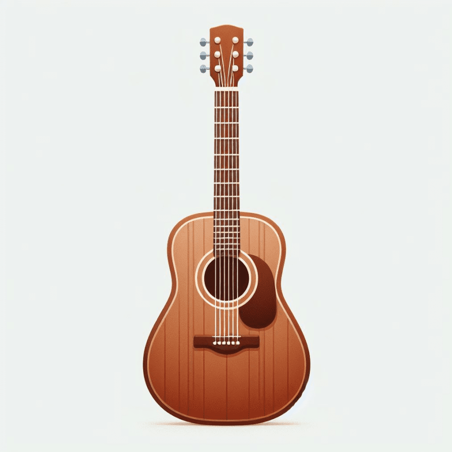 Clipart of Acoustic Guitar