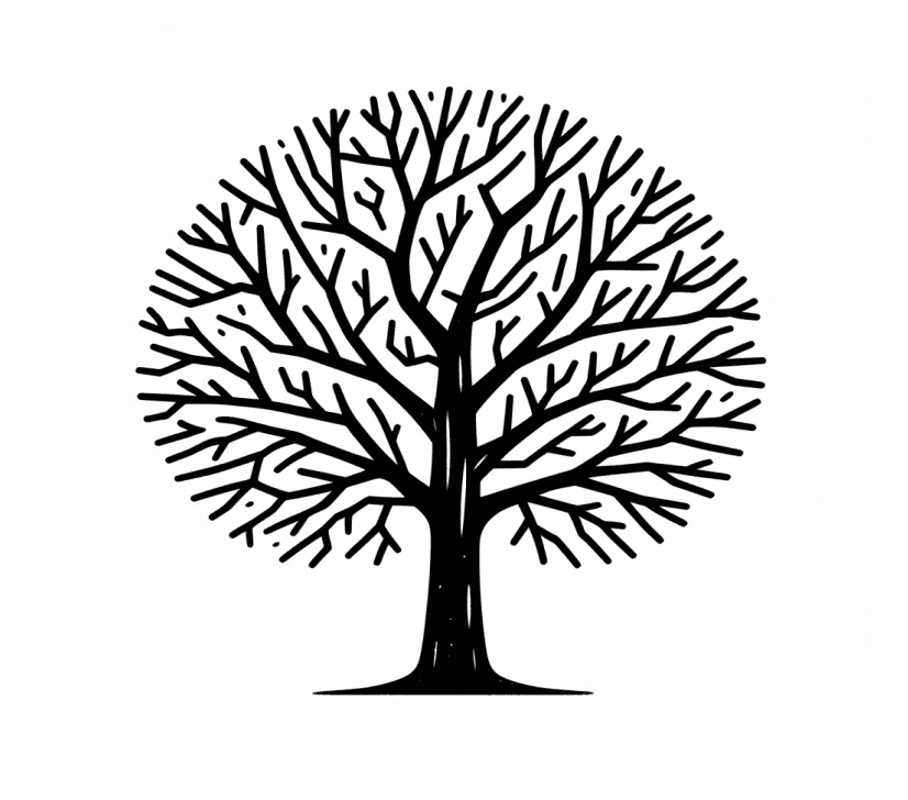 Clipart of Bare Tree