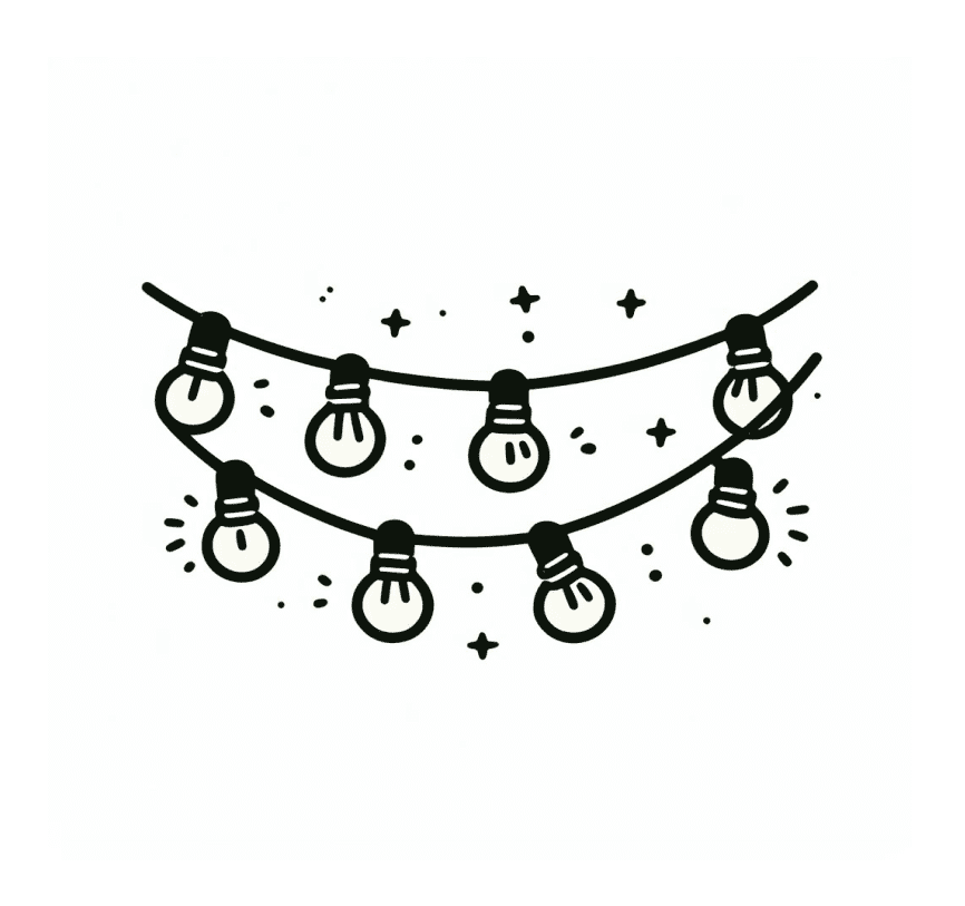 Clipart of String Lights