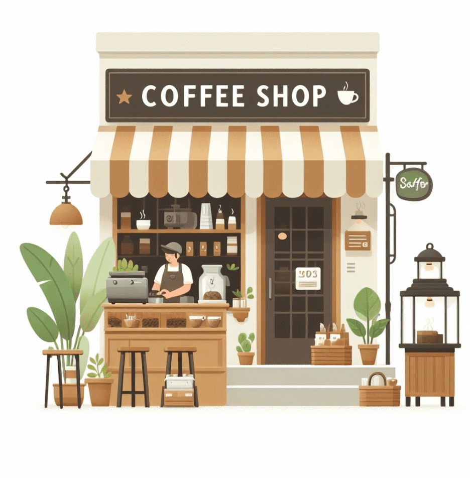 Coffee Shop Clipart Image