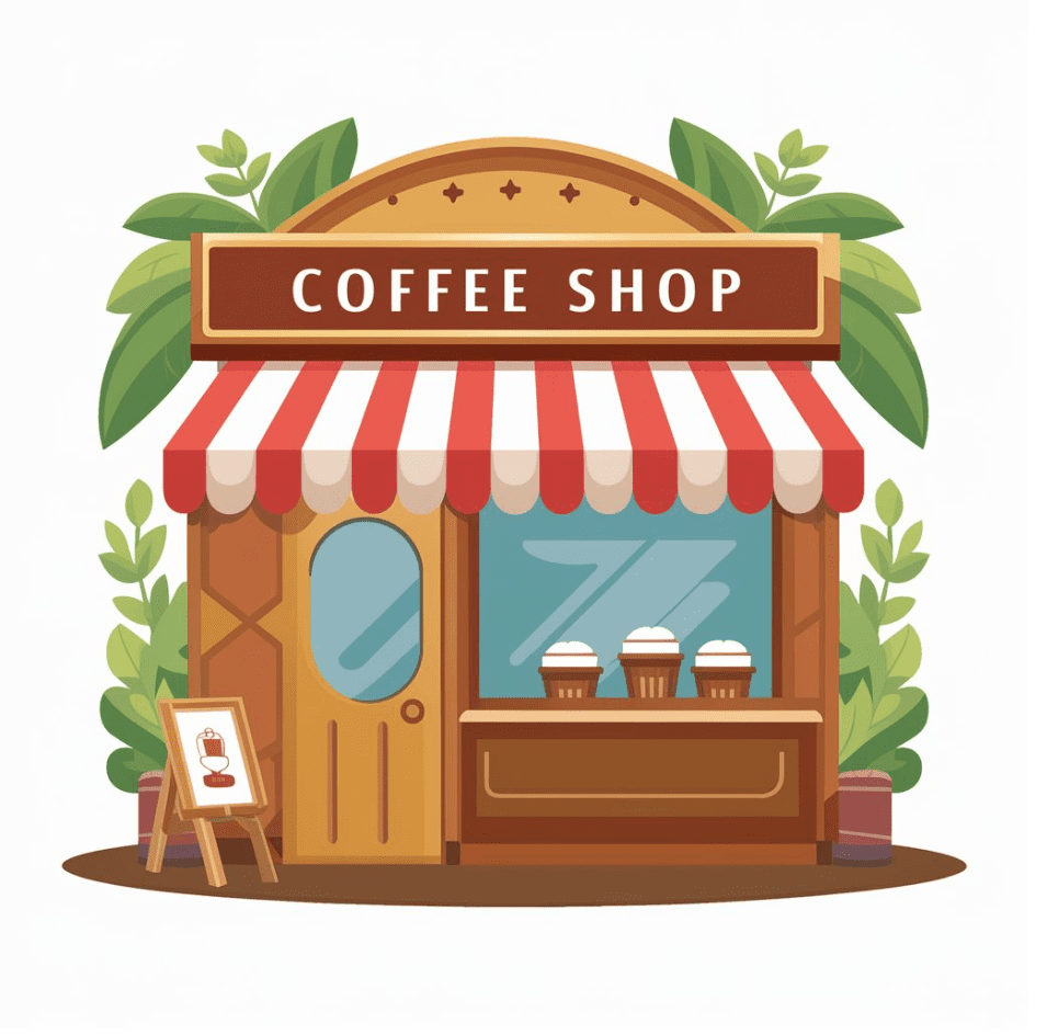 Coffee Shop Clipart Png Free