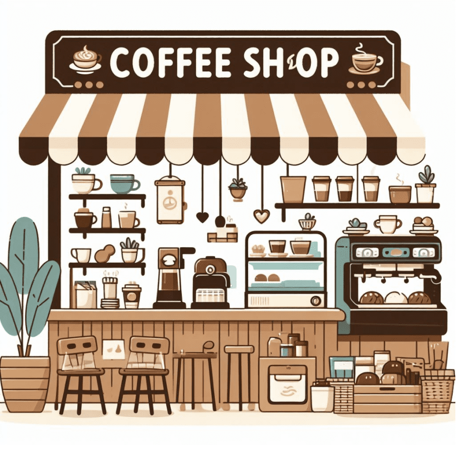 Download Brown Coffee Shop Clipart