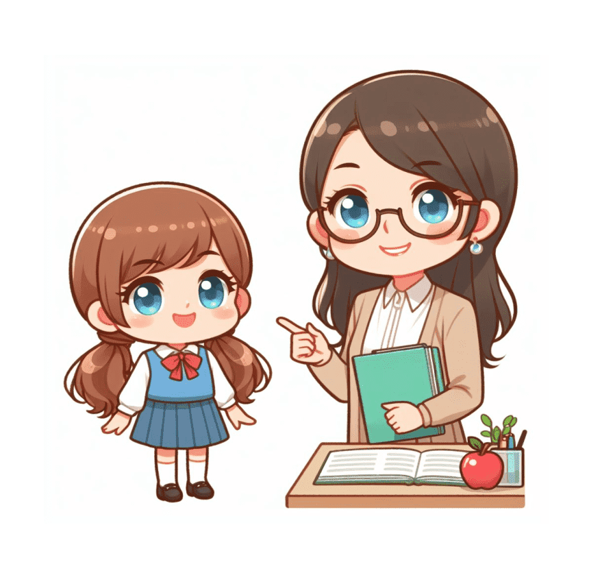 Download Teacher and Student Clipart Png
