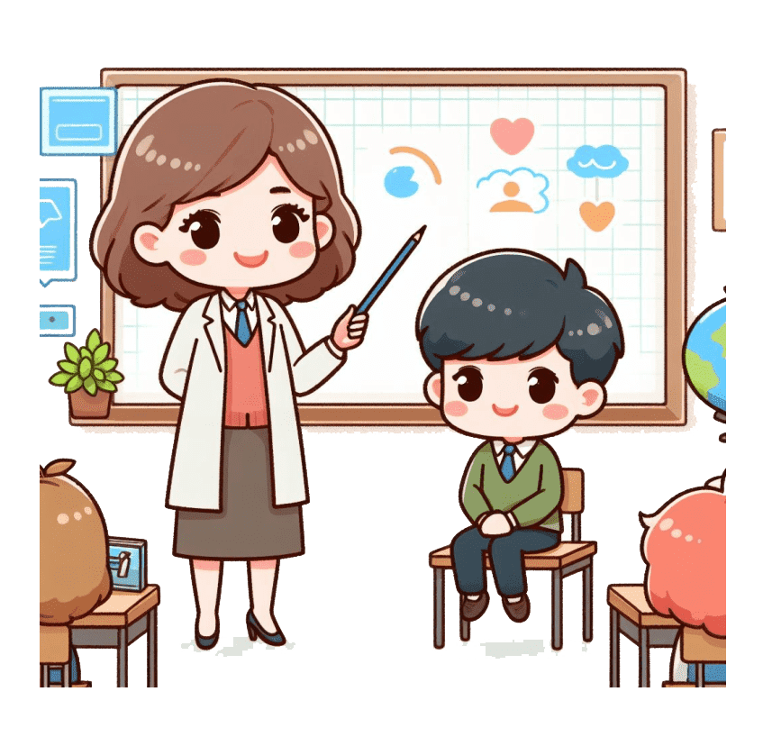 Download Teacher and Student Clipart Transparent