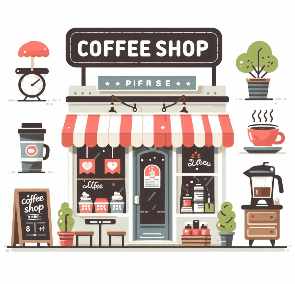 Image Coffee Shop Clipart