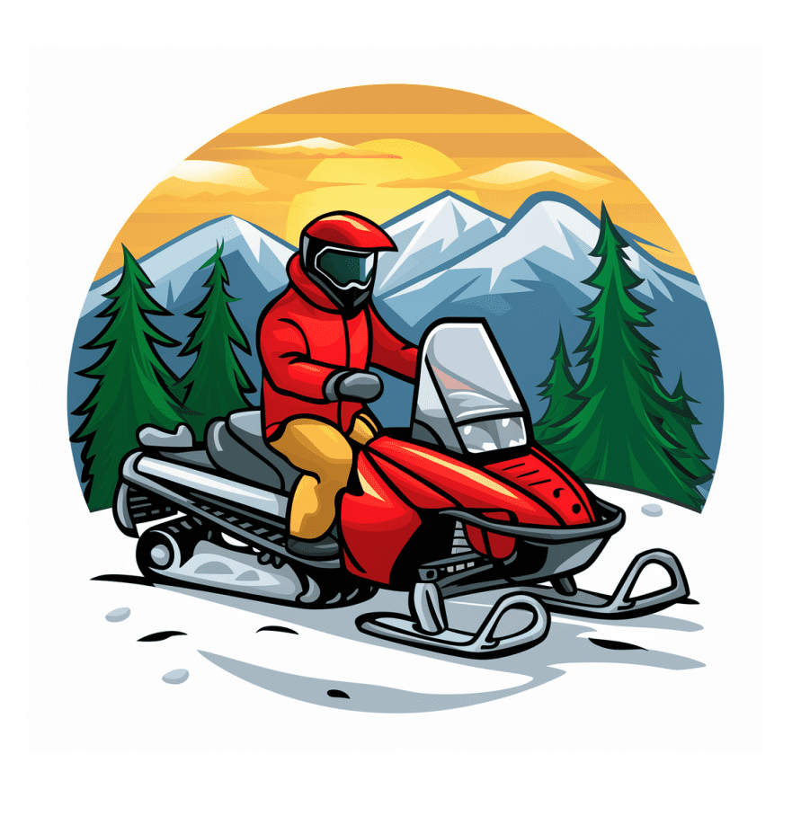 Snowmobile Clipart Image Free