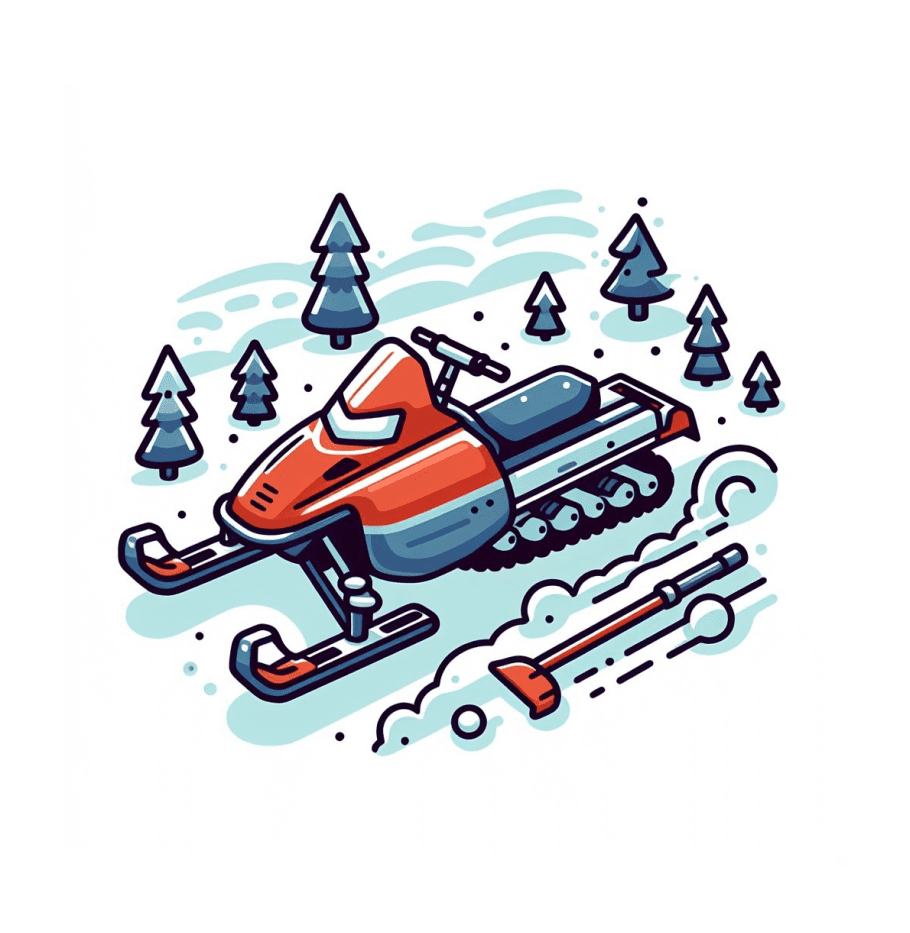 Snowmobile Clipart Image