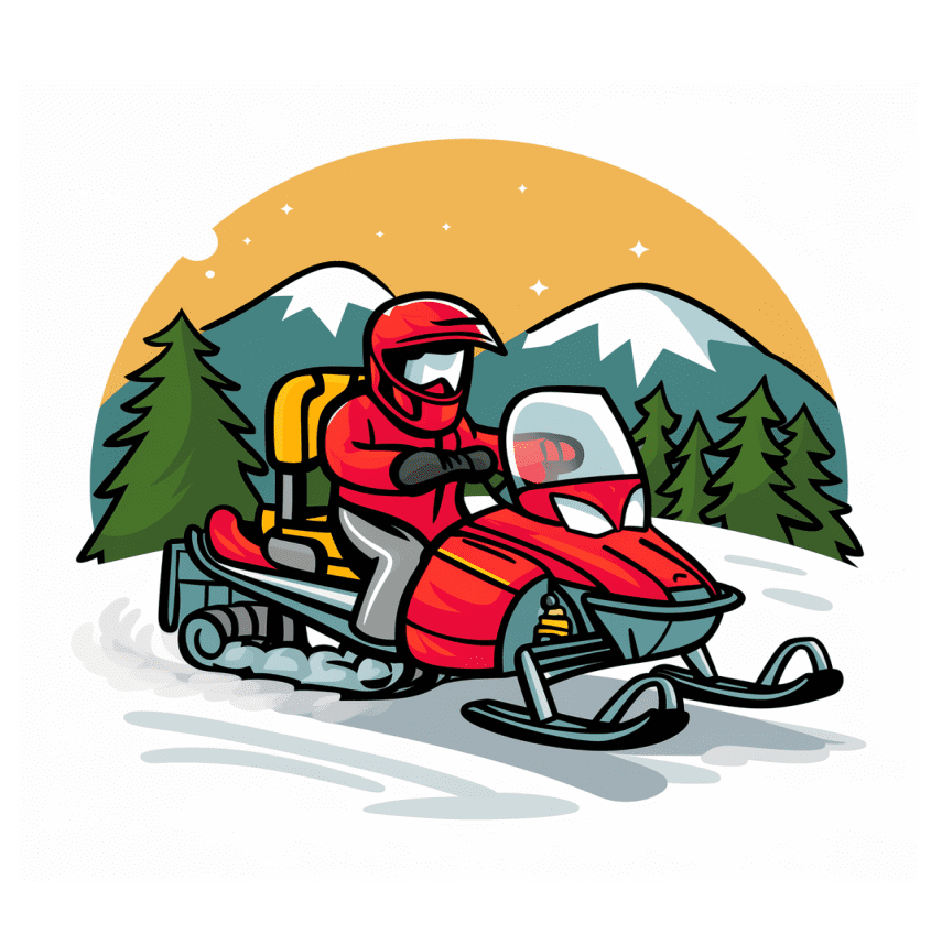 Snowmobile Clipart Picture Free