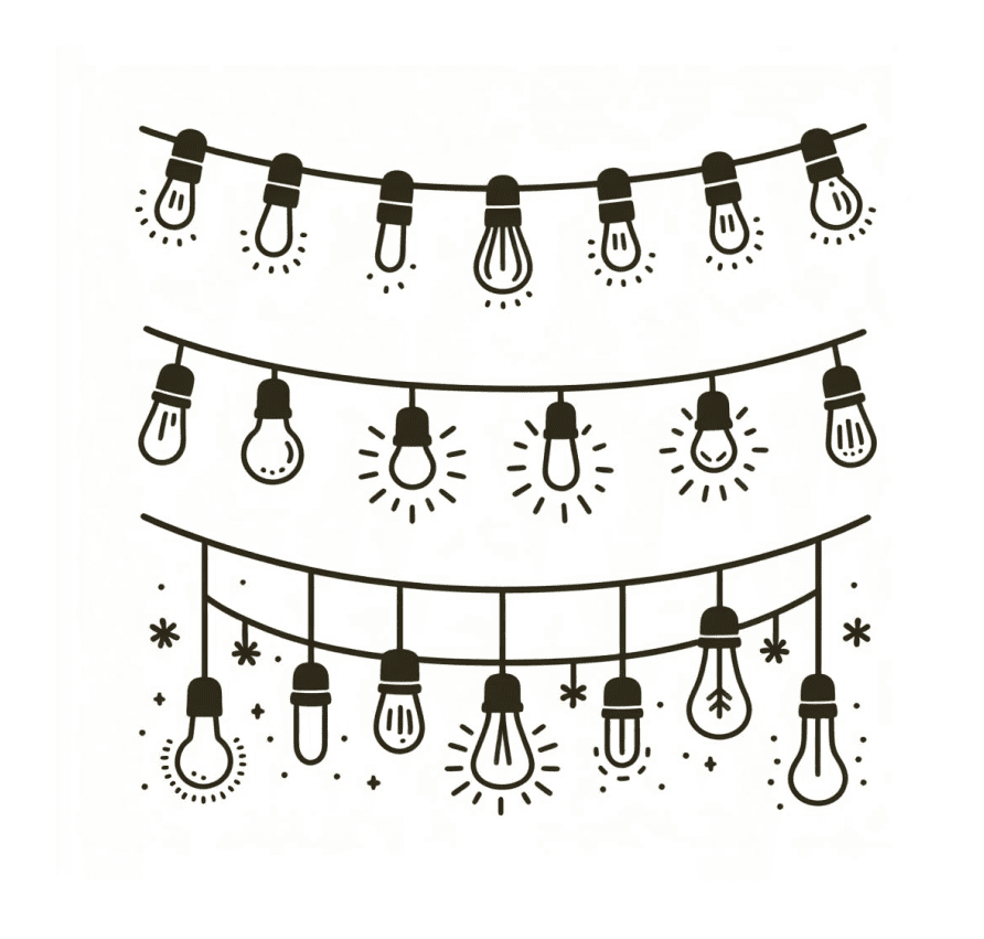String Lights Clipart Pictures
